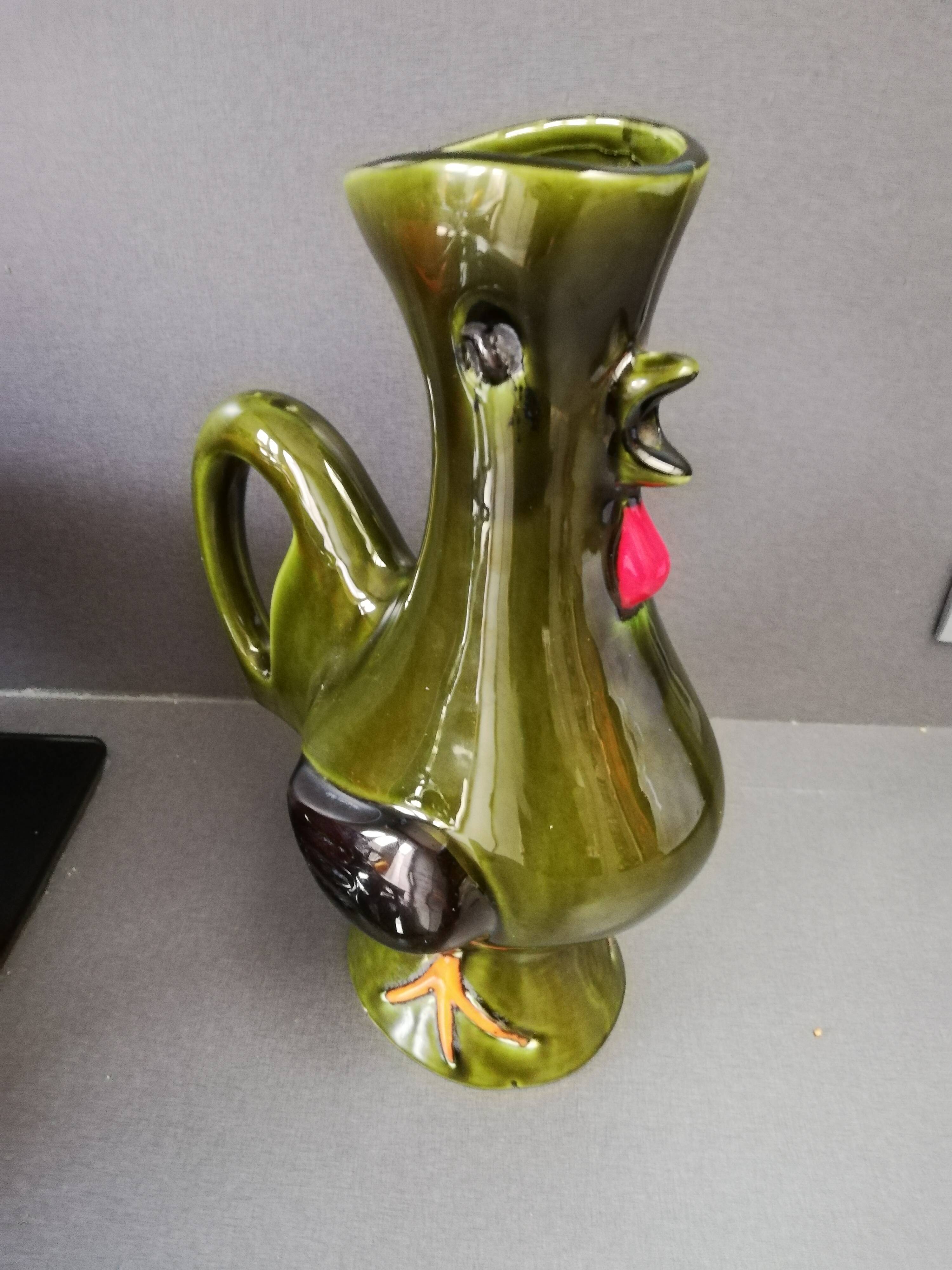 Vase pitcher ceramic by Cocorico Ploet - Modernist Laval