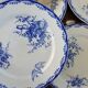Old plates earth of iron Sarreguemines Watteau vintage retro