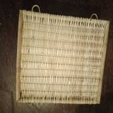 Rattan wall shelf