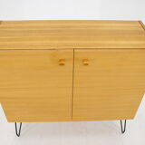 1970s Upcycled Birch Cabinet, Czechoslovakia - very good original conditon with minor signs of use -