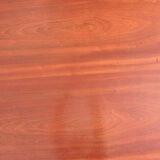 Bureau portugais en sapele du milieu du siècle, années 1960