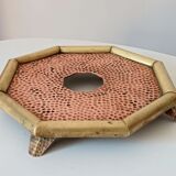 Old brass and hammered copper underside