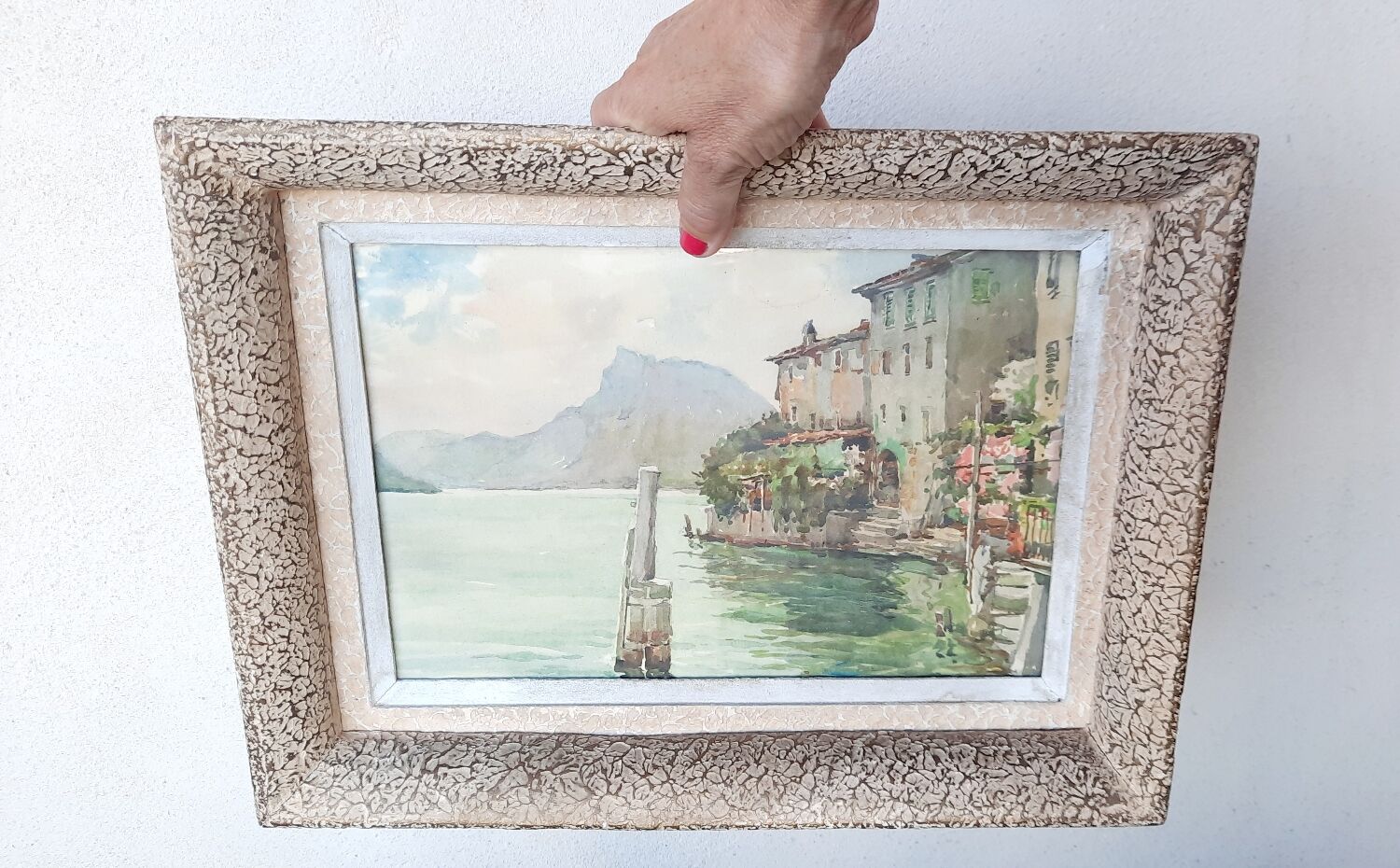 Old seaside painting