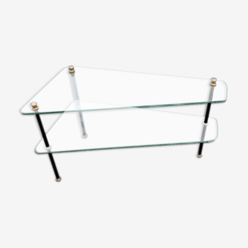 Table lounge trays vintage triangular glasses