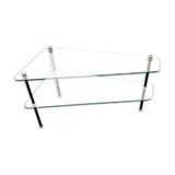Table lounge trays vintage triangular glasses