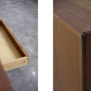 Vintage Mid-Century Scandinavian Modern Classic Teak High Sideboard