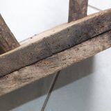 Small brutalist stool, norman farm tripod