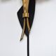 Scandinavian Organic Two Armed Wall Light, Brass and Opaline, 1940-50s