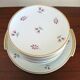 Set 12 plates and 1 porcelain dessert dish