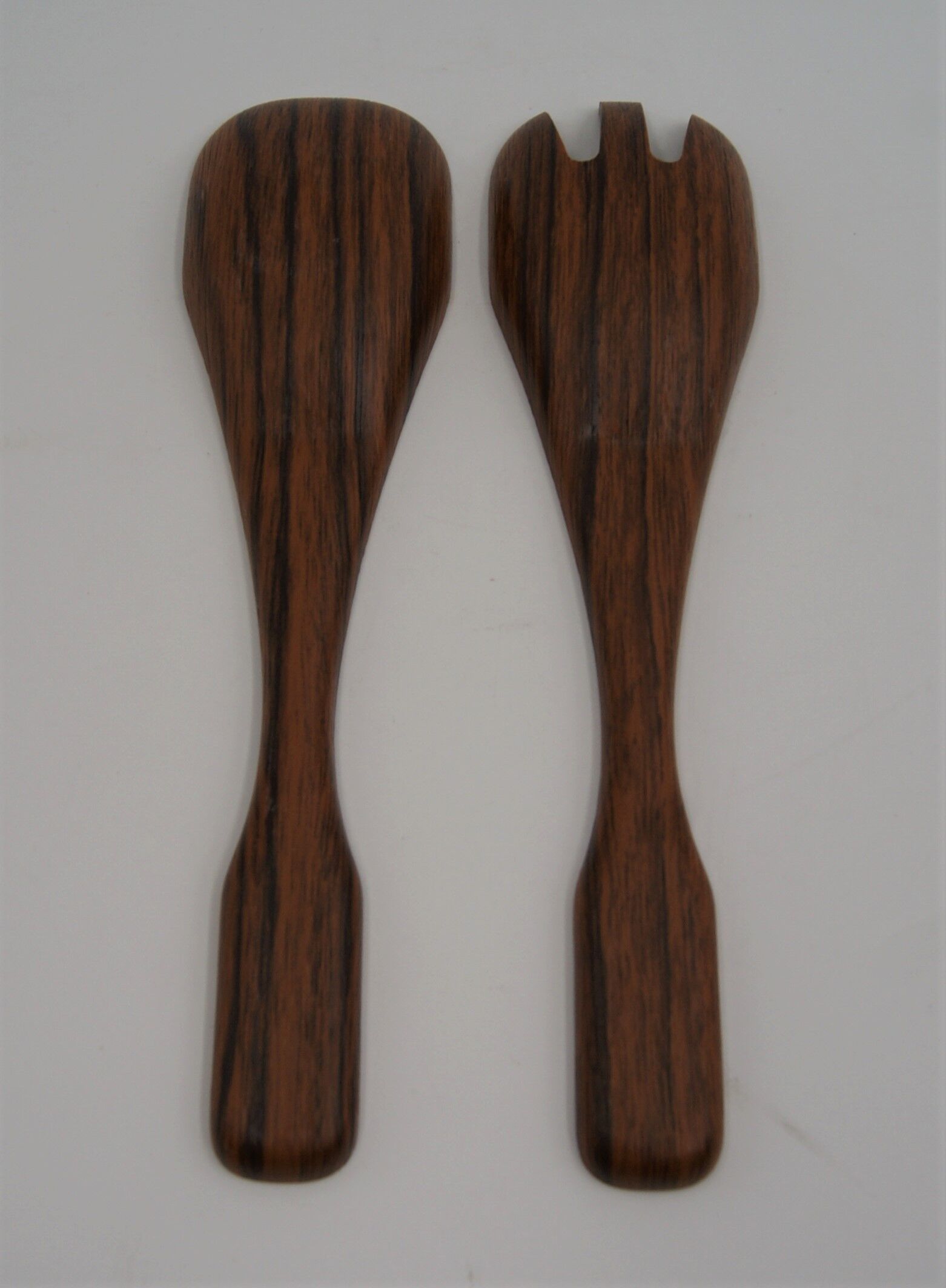 Cutlery plastic salad vintage teak