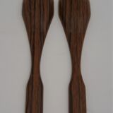 Cutlery plastic salad vintage teak