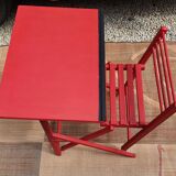 Folding children's desk made of painted wood