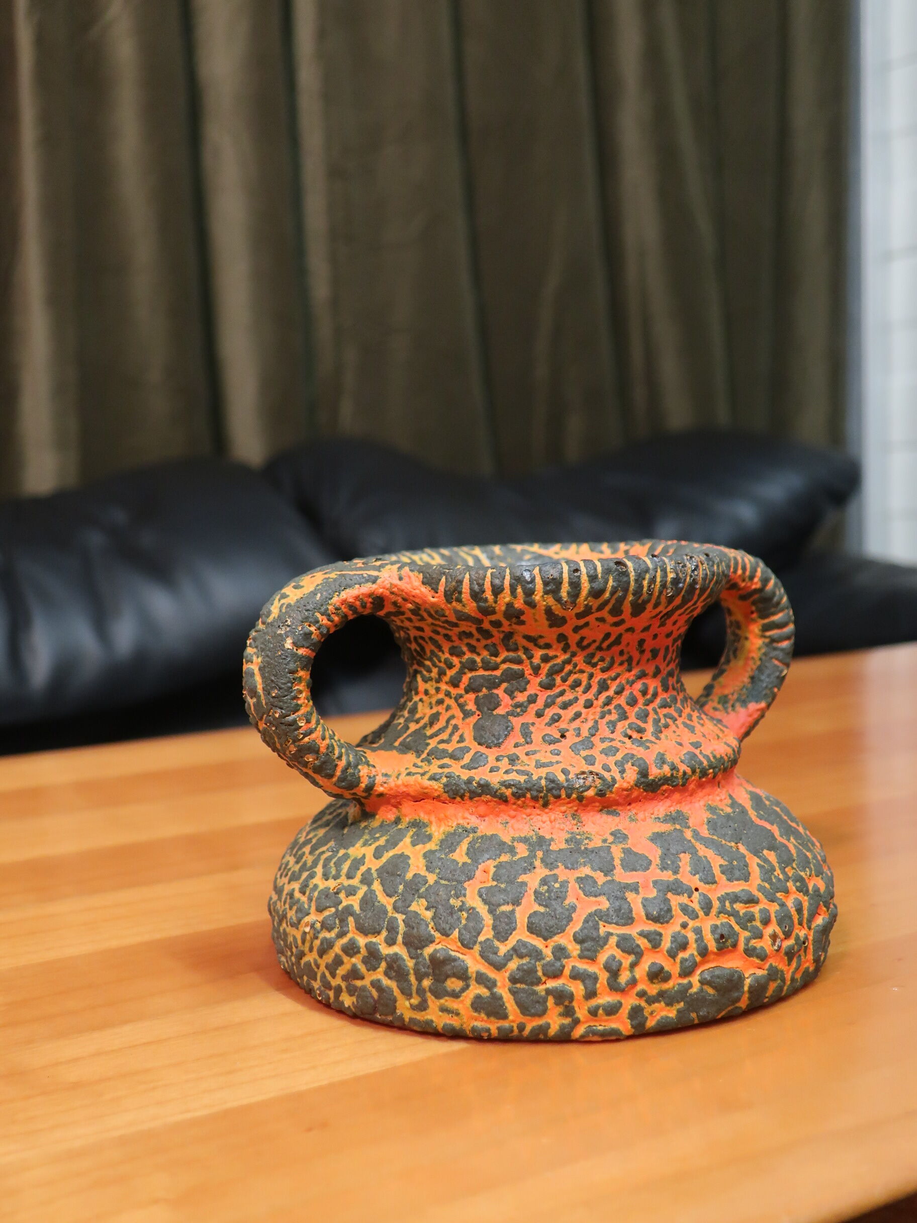 60s type fat lava amphora vase