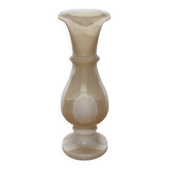 Vase en marbre blanc vintage des années 70, 1970