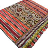Neutral Orange Turkish Wool Kilim
