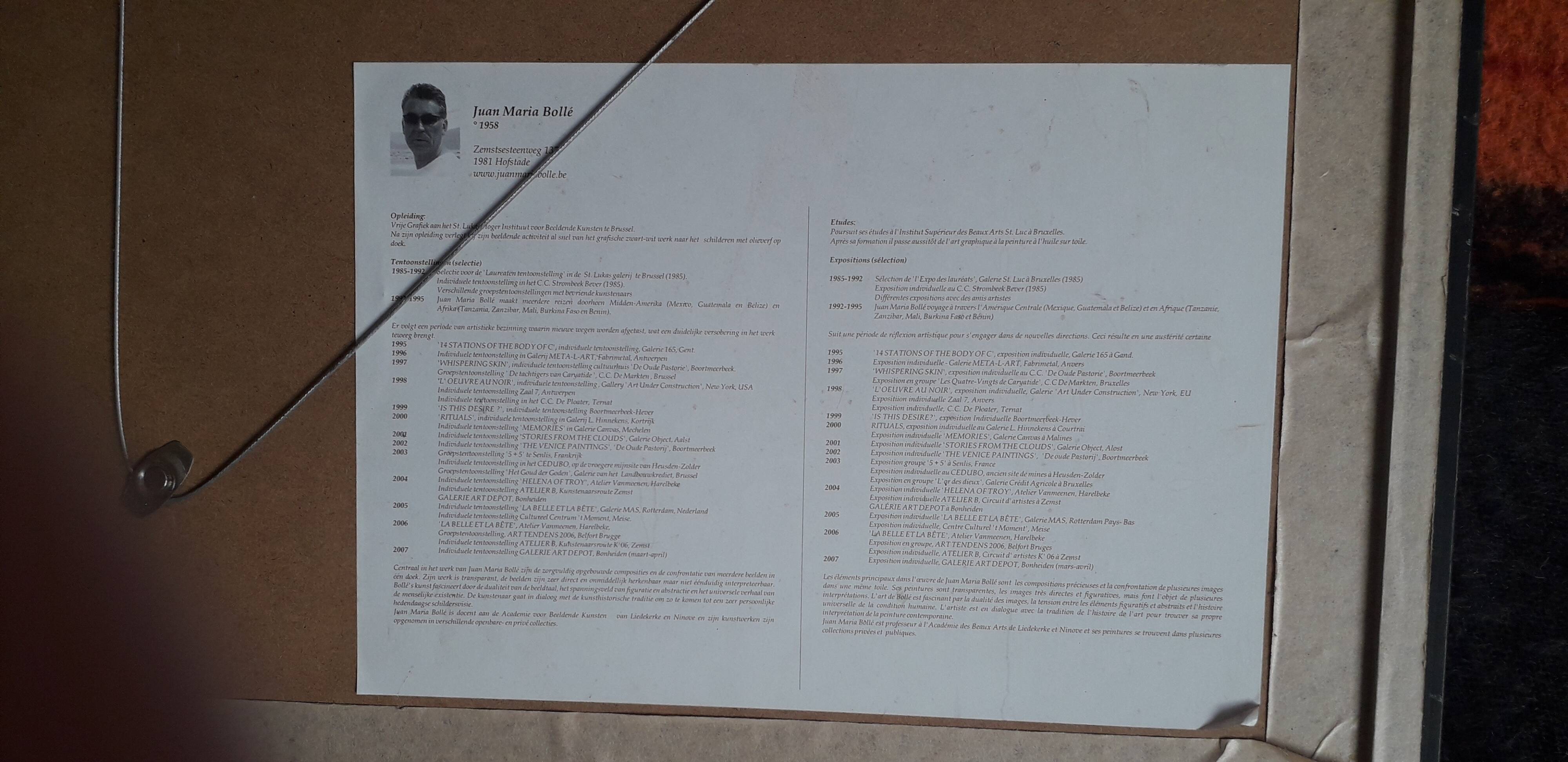 Contemporary painting signed by Juan Maria Bollé