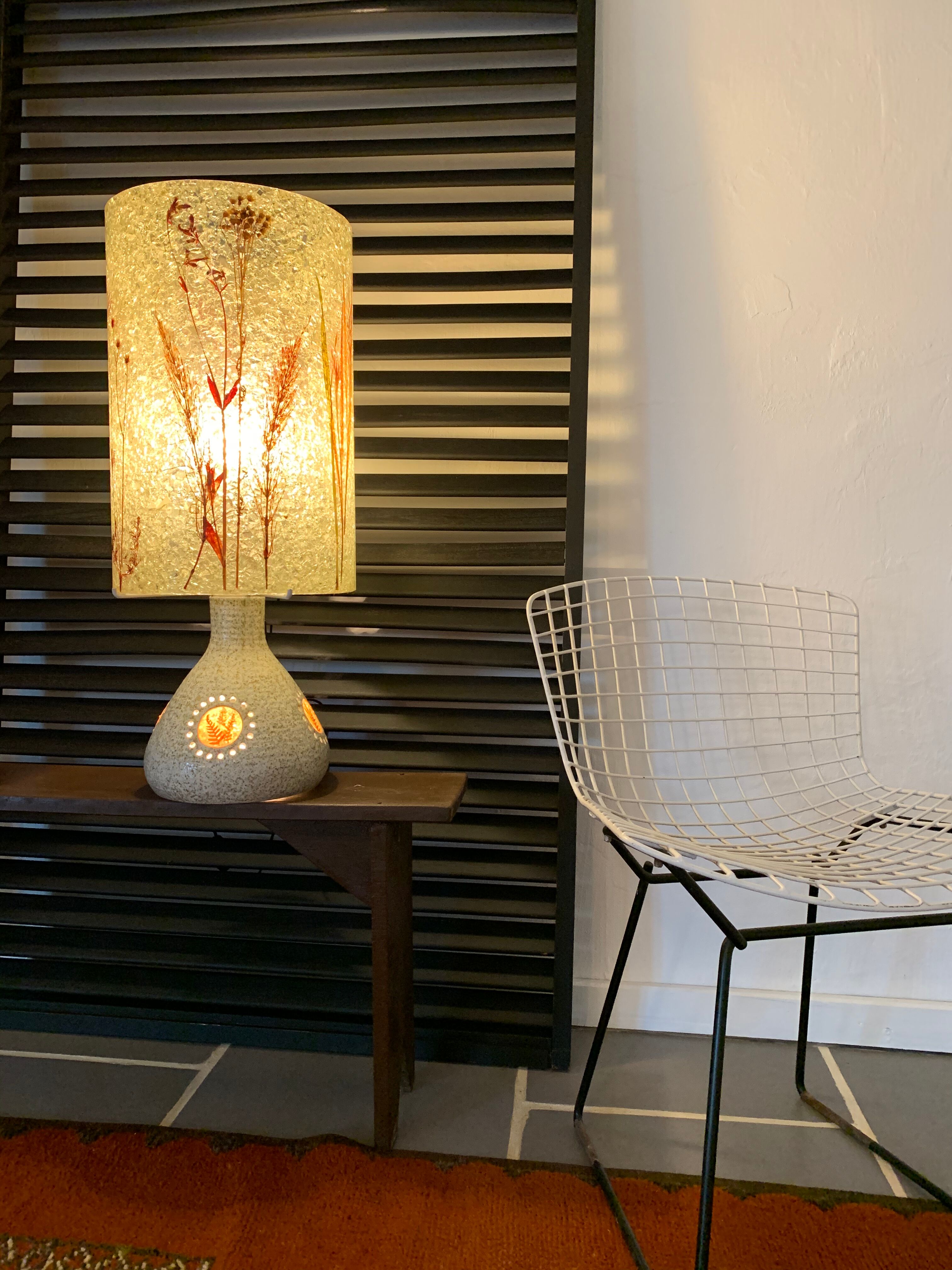 Lamp George Pelletier ceramic Accolay and resin