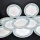 Moulin des Loups & Hamage set of 11 flat plates Ancient Athens in earthenware 1900