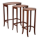 Antique mahogany coffee tables, carved frame, 19th century.