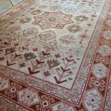 Tapis Vintage Sivas Turc en Laine, Années 1960, Design Géométrique