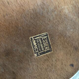 Vintage mirror and metal tray