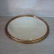 Old gilded wood oval mirror