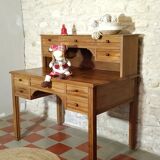 Solid walnut graduated desk