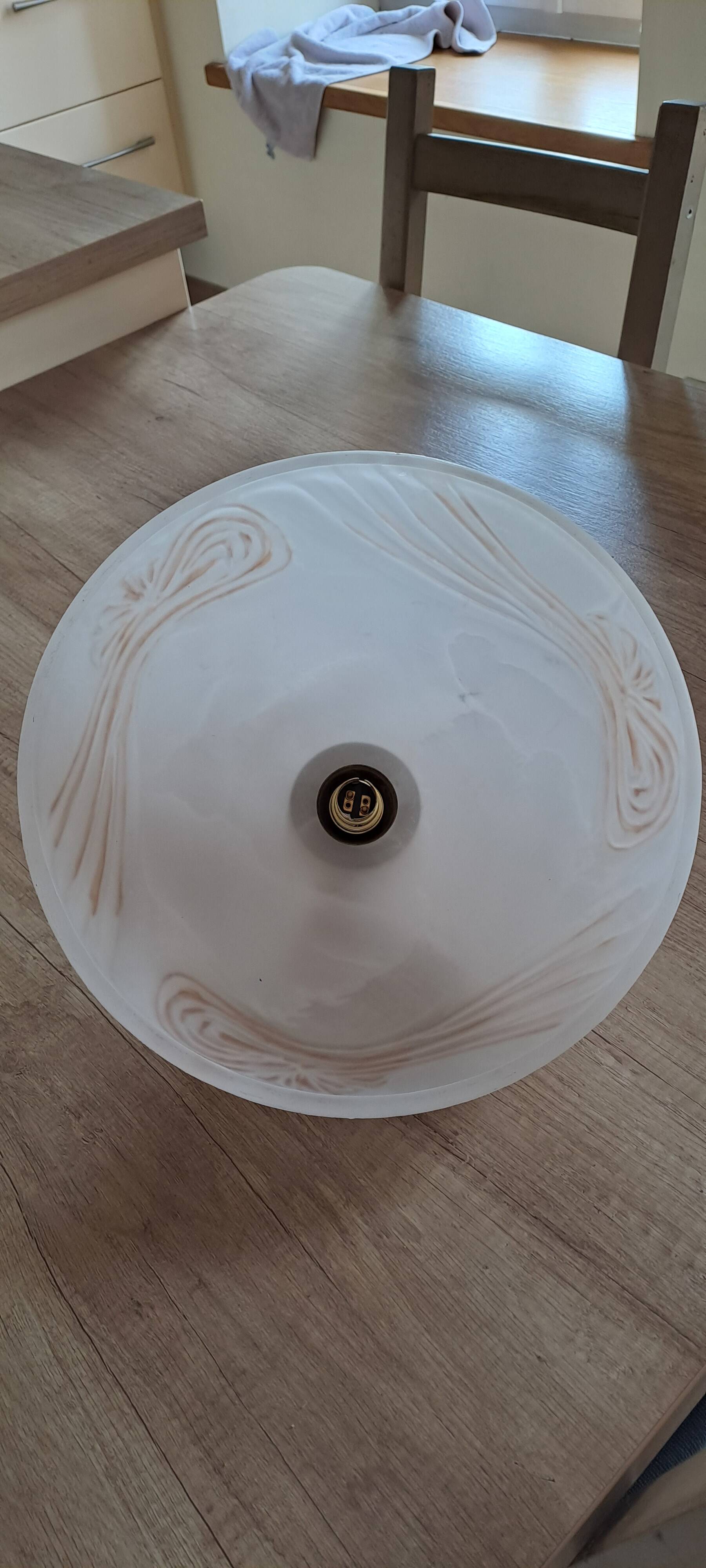 Alabaster brass chandelier