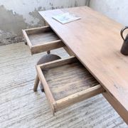 Bistro farmhouse table cherry wood turned legs 180cm