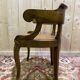Fauteuil de bureau Louis Philippe en noyer et cannage