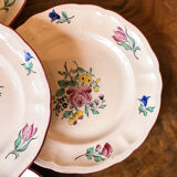 Service 6 plates Luneville collection lamp lamps