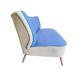 Vintage blue and white armchair/sofa/couch