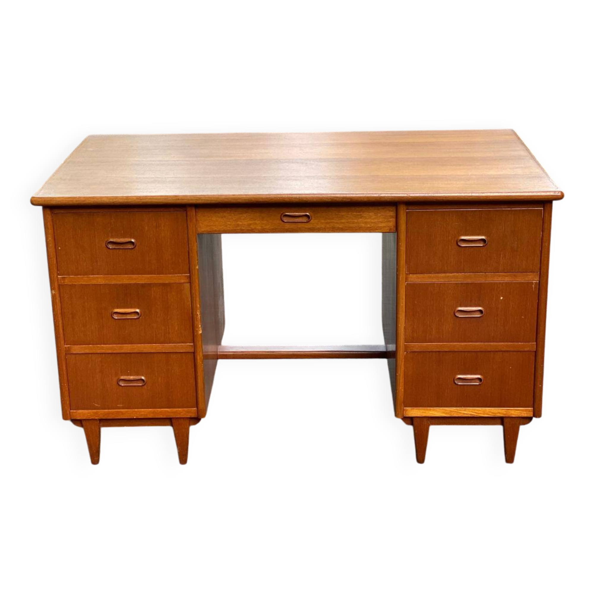 Scandinavian teak desk 1970 Denmark
