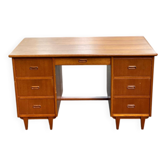 Scandinavian teak desk 1970 Denmark