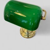 Notary and banker's lamp in green opaline