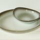 Flat lot and cup Salins France vintage 60/70