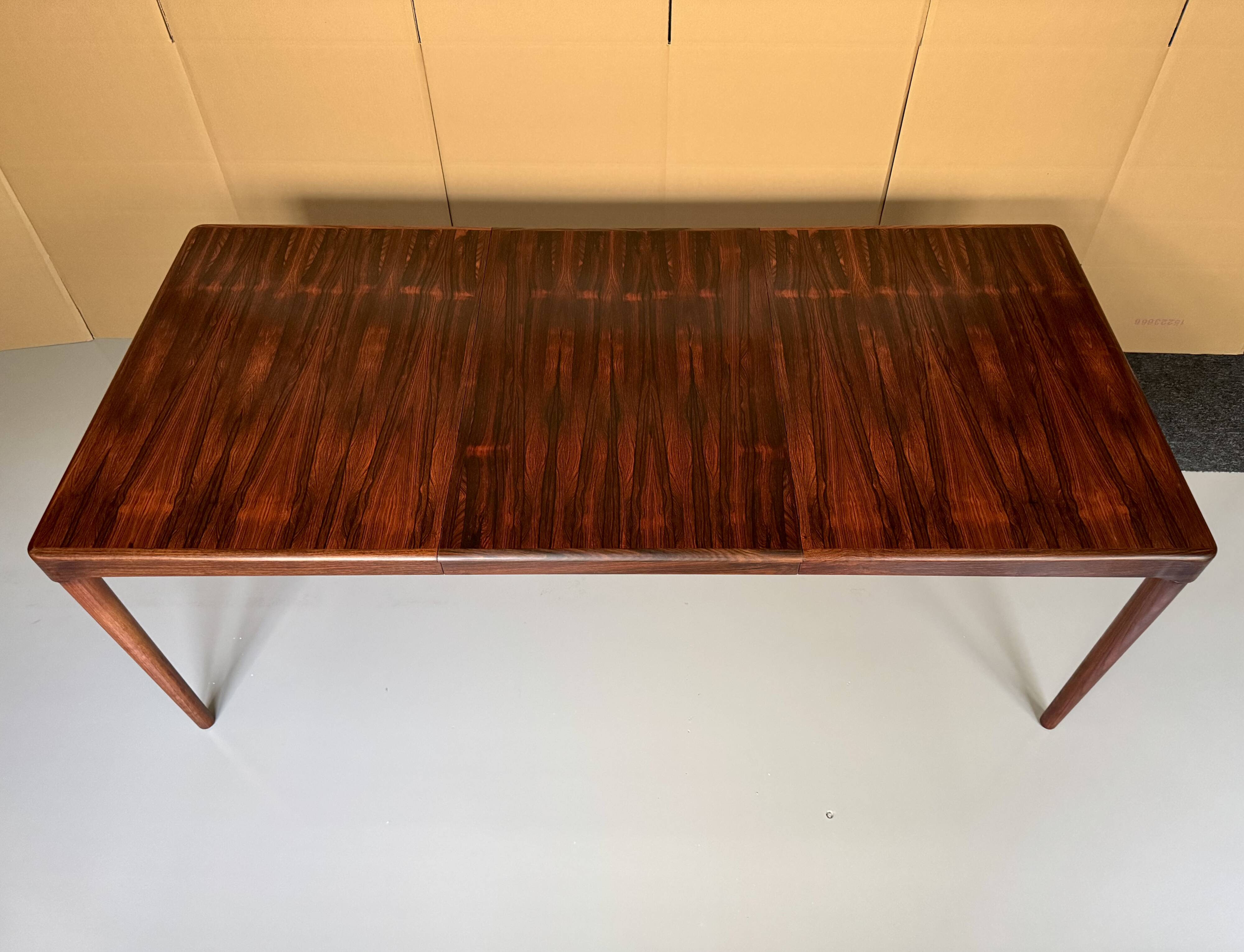 Danish Extendable Dining Table by H.W. Klein for Bramin