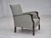 1950s, Danish vintage lounge chair, reupholstered, blend wool fabric.
