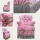 Vintage pink frog chair