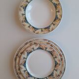 Set of 4 porcelain plates from SARREGUEMINES - PYROBLAN - Model FLORENCE