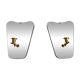Pair of brass wall lights with mirrors, mid-20th century, Italy, 1960.