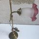 Old brass foot lamp