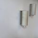 Pair of vintage adjustable wall lights, white metal, Sweden 1970