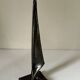 Vintage 60s metal brutalist lamp