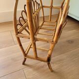 Rattan magazine holder