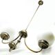 Chandelier with glass globes, Czechoslovakia, 1930s