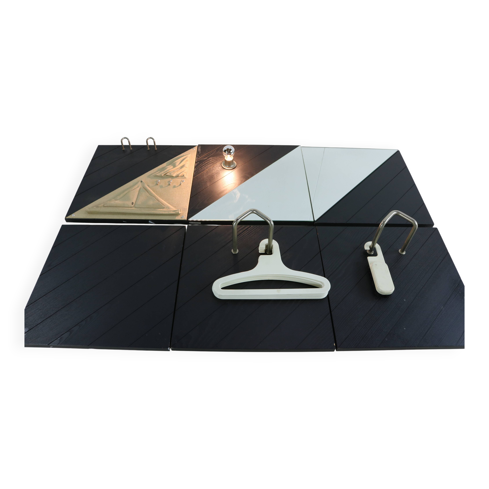 Special seventies wardrobe panels for Schönbuch Germany