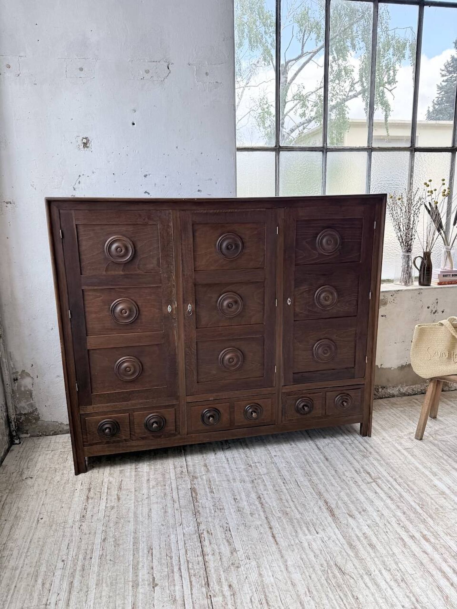 Oak wardrobe "Basque" Dudouyt