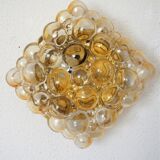 Glass wall lamp by Helena Tynell for Glashütte Limburg vintage design