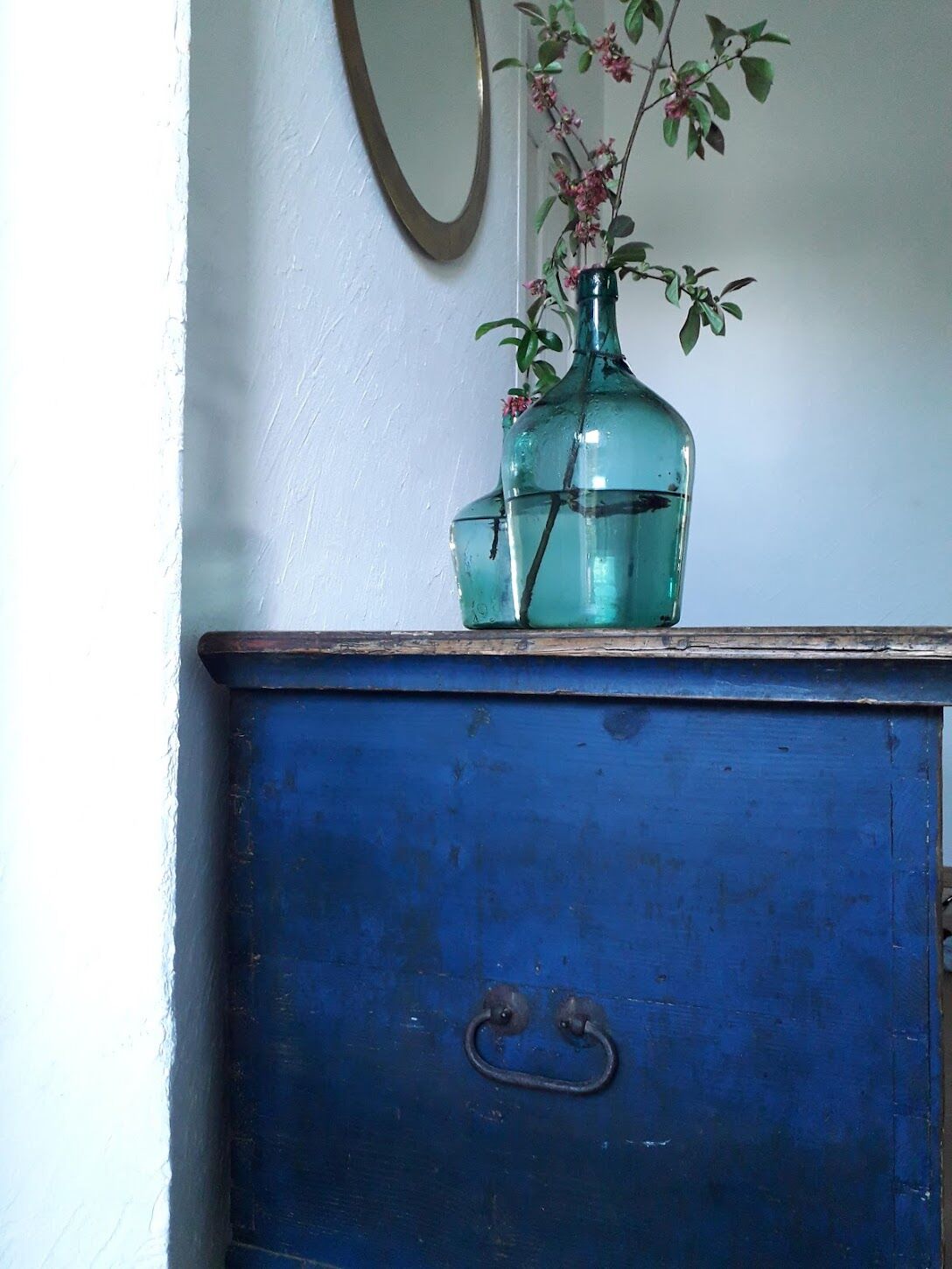 Old wedding chest painted 1891